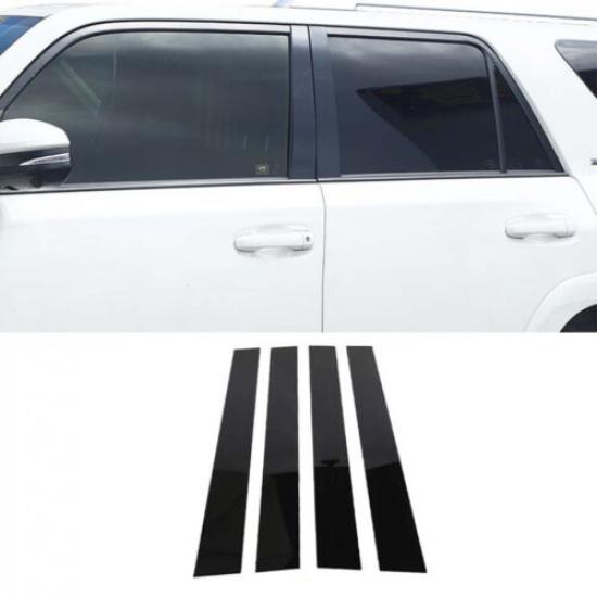 Car Door Window Pillar Post Panel Decor Cover Trim Decal Sticker For 4Runner 10+