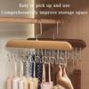 5Pcs Household Multi-function Hook Drying Socks Hangers Women Storage Bra Hanger with 8 Hooks Multifunctional Belt Hanger
