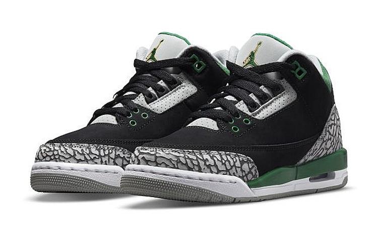 Jordan 3 Retro Pine Green GS 398614-030