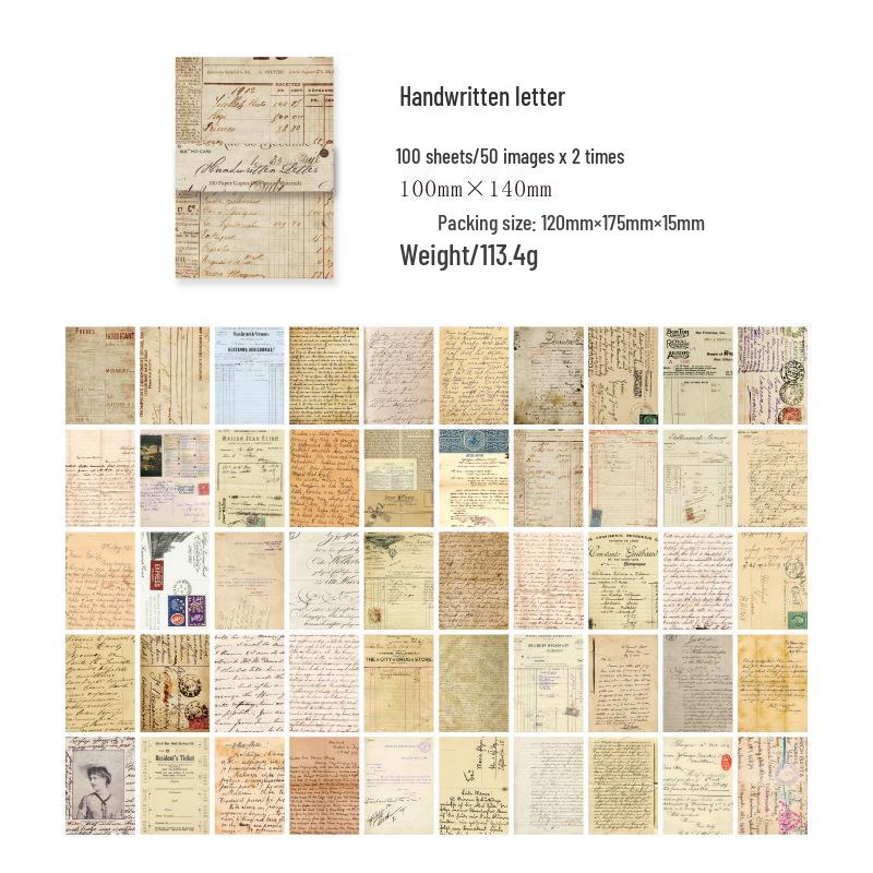 Ретро-коллажный журнал MòMò: Серия «Рассвет и Закат» - 100 Листов для DIY Декора