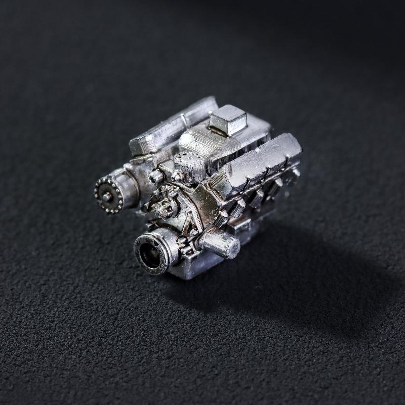 

1:64 Miniature Simulated Engine Micro Garage Scene Model Sand Table Ornament Model Collection Gifts silver
