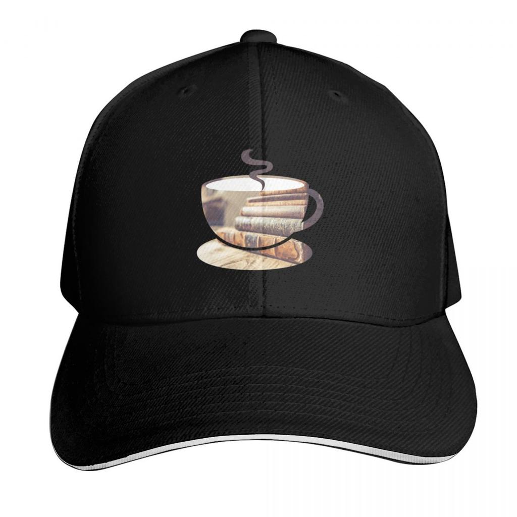 Tea and Books Baseball Cap New Hat Kids Hat Sun Cap Custom Hat Caps Unisex Womens