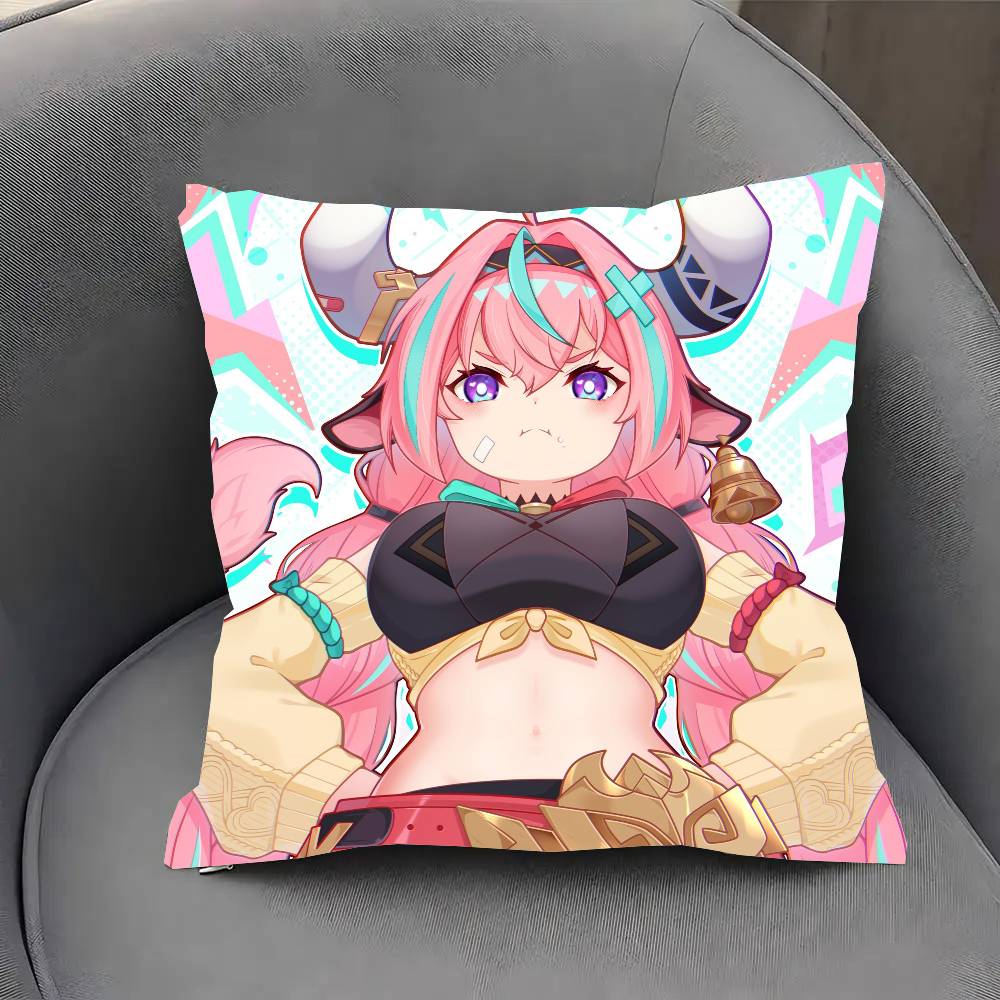 Varesa Anime Spel Genshin Impact Kuddfodral Soffkuddeöverdrag Rum Heminredning