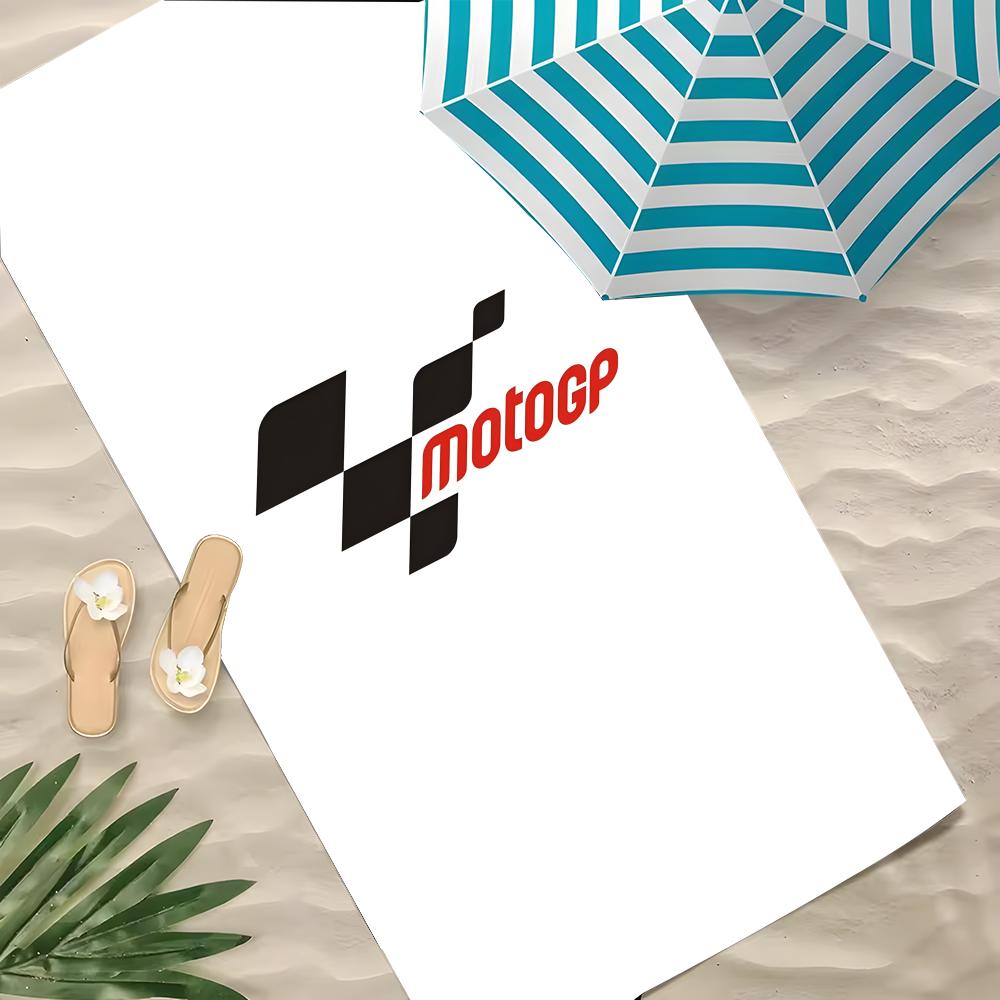 Sport Moto GP Towel Polyester Beach Towel Quick Dry Sand Free Bath Towel for Summer Pool Travel Vacation
