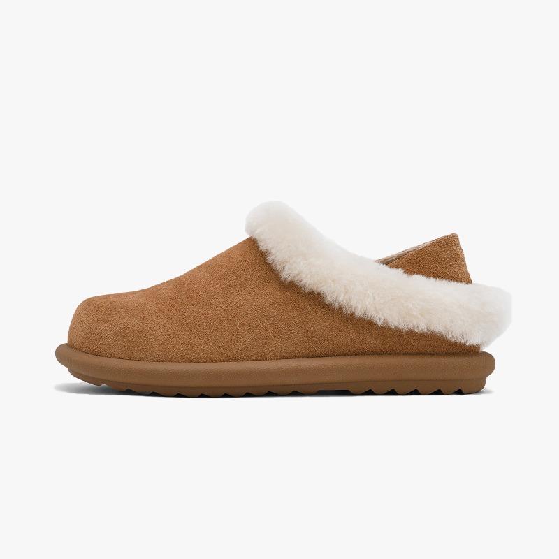 Cowhide version~ thick-soled two-wear women's winter new velvet snow boots fluffy shoes warm cotton shoes