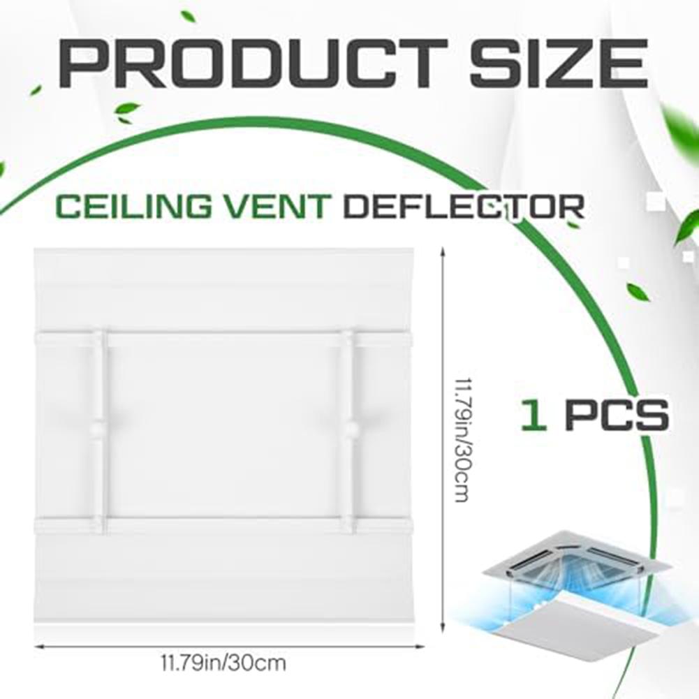 Verstellbare Luftstrom-Lüftungsgitterabdeckung HVAC-Zubehör AC-Lüftungsdeflektor ABS- und PVC-Materialien Entwickelt für abgehängte Decken