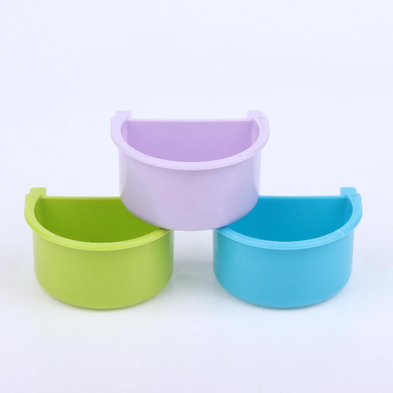 New 5pcs Bird Food Feeding Dish Easy To Install Bird Cage Feeder Bowl For Small Animals Budgie Parrot Parakeets Lovebirds