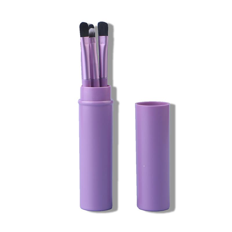

Cangzhou Portable Eyeshadow & Nose Shadow Brush Set – Detail Fiber Makeup Tools with Travel Barrel