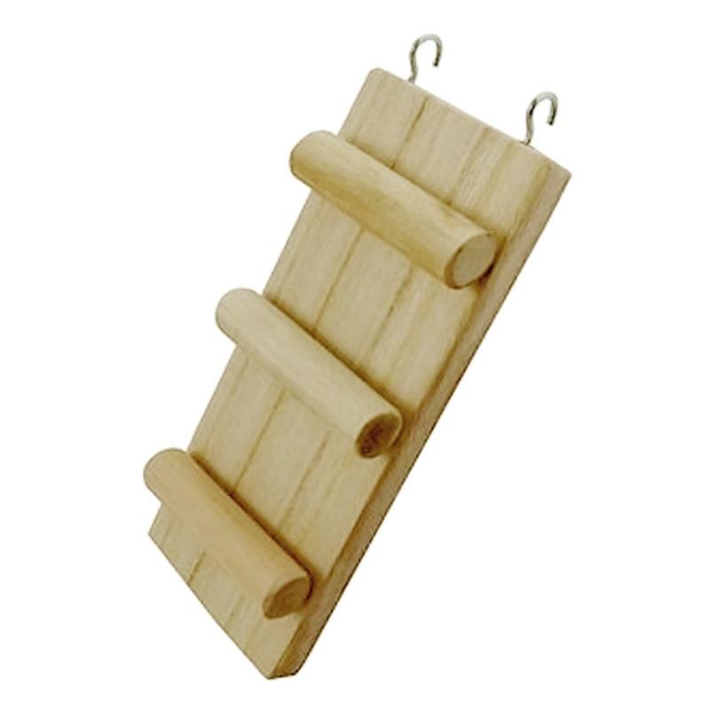 Bird Mouse Parrot Hamster Stand Platform Playground Wooden Ladder Bridge Shelf Cage Toys