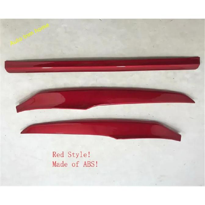 Car Front Bumper Bottom Panel Protection Cover Trim ABS Red /Carbon Fiber / Chrome Accessories For Honda Accord 10th 2018 -