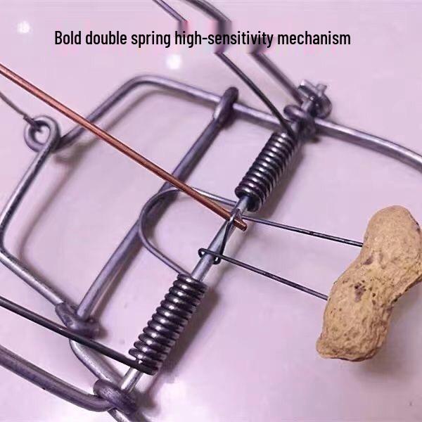 Armadilha Automática de Ratos de Alta Eficiência - Ratoeira Poderosa com Clipe de Ferro