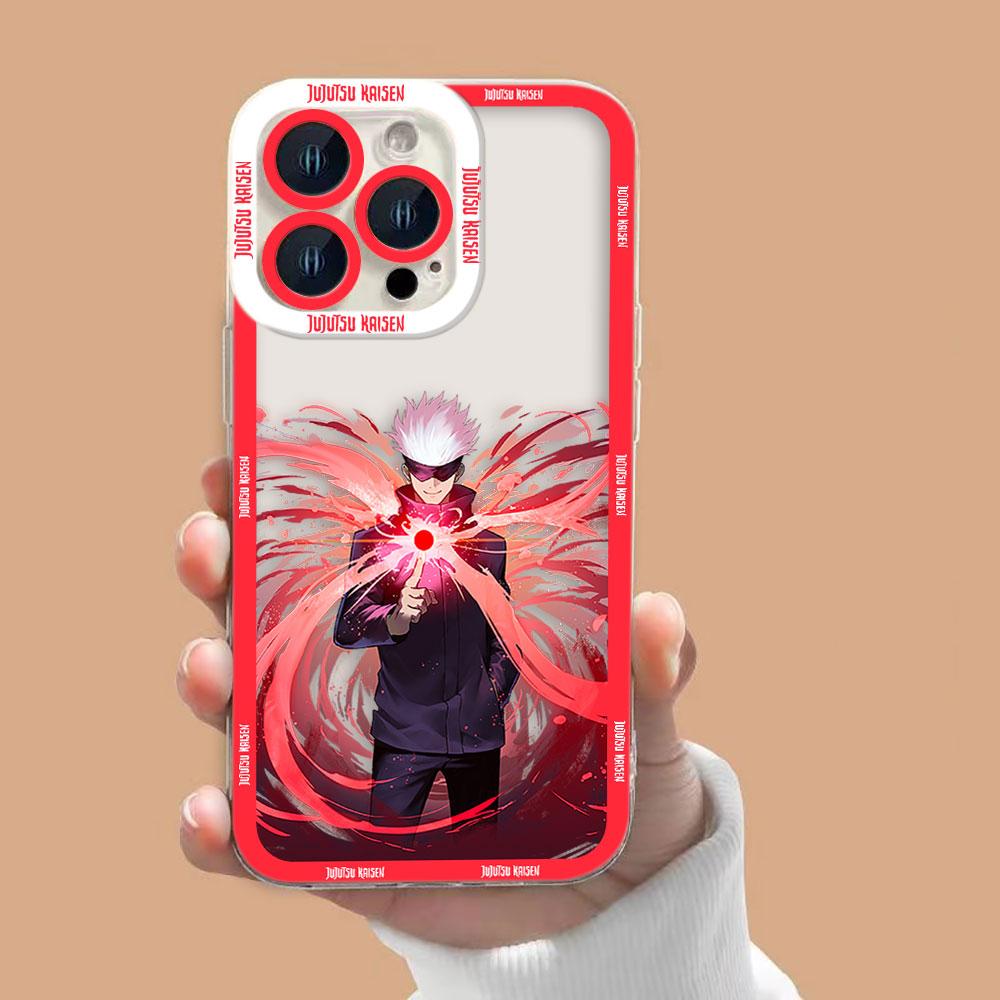 Sukuna Gojo J-Jujutsu Kaisen Clear Phone Case For Samsung Galaxy S26 S25 S24 S23 S22 S21 S20 FE PLUS ULTRA EDGE TPU Case Shell