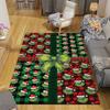 1Pc Christmas Candy Cane Rug Office Carpet Indoor Outdoor Doormat Nonslip Soft And Comfortable Living Room Christmas Halloween Gift D91815