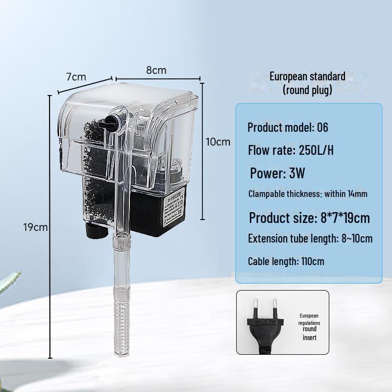 

Аквариумный настенный бесшумный фильтр-водопад и кислородный насос European standard