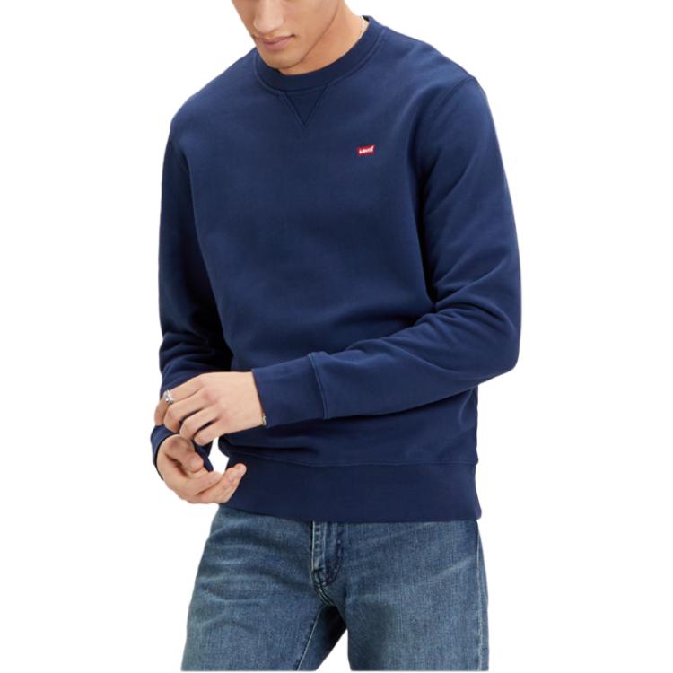 Мужской свитшот Levis с круглым вырезом и логотипом, темно-синий 35909-0001 S