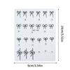 Black White Red Bowknot Nail Sticker Glue Crystal Diamond Adhesive Nail Art Decorations Girls Nail Decals Design