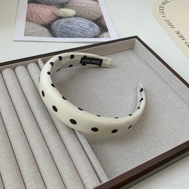1/2pcs 3CM Vintage Women Lattice Headband Lady Girls Sponge Press Hair Hoop Female Casual Shopping Head Wears Hair Accessories