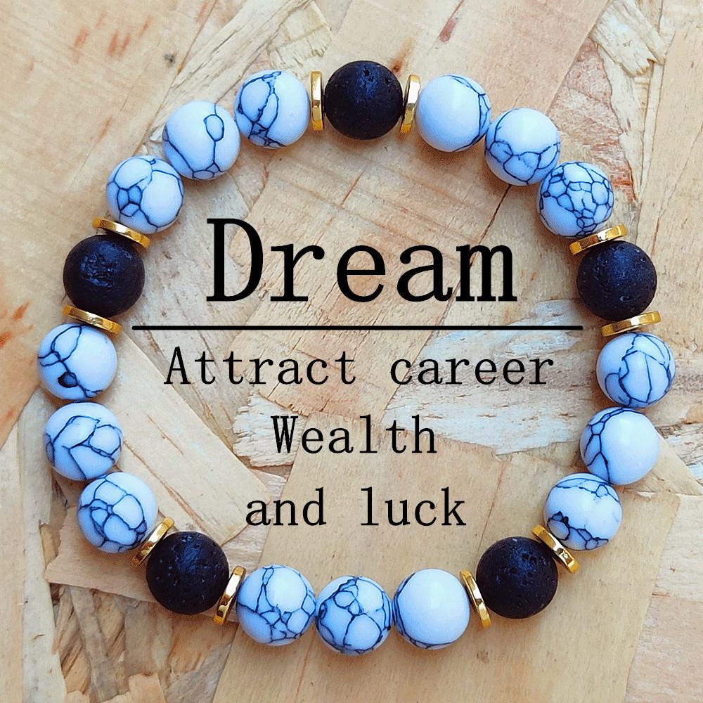 9-teiliges Naturstein-Armband-Set: Tigerauge & Amethyst Perlen Design