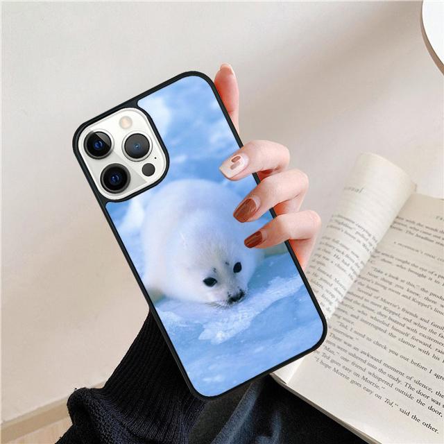 

Baby Harp Seal Sea Lion Coque Shell For iPhone 17 Air 15 16 14 13 12 Pro Max 11 Pro Max Plus Phone Case Cover iPhone 17pro