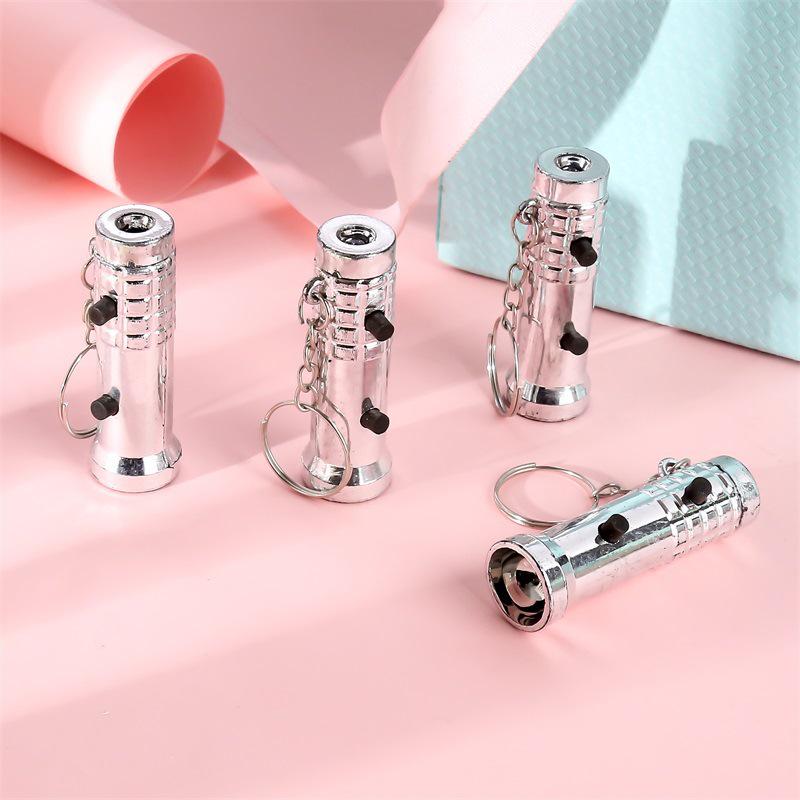 Ultraviolet LED Dual-Purpose Mini Flashlight Keychain for Banknote Detection