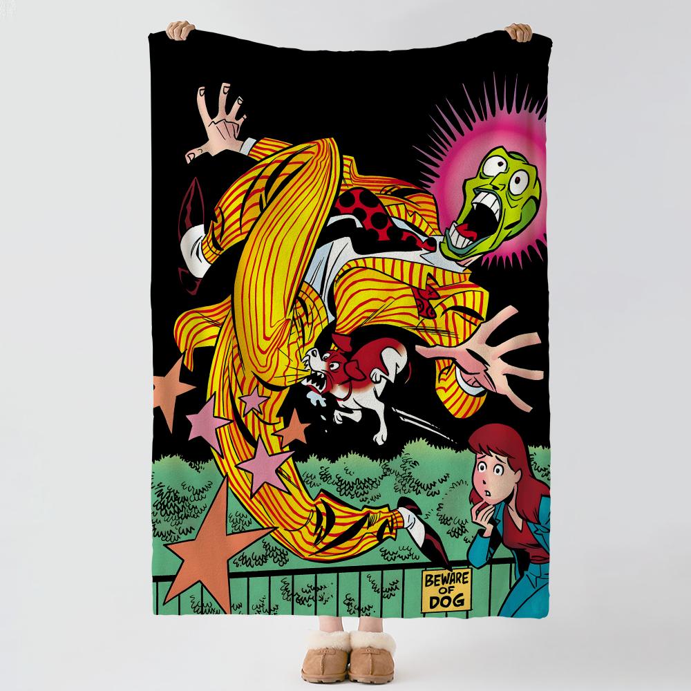 movie T-The Mask-k Throw Thick Comfort Flannel Quilt, Multi-scene Use Indoor Outdoor Daily Nap