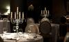 European Retro Five-Head Metal Candle Holder for Weddings and Restaurants