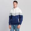 Sweat à capuche contrasté de couleur assortie pour homme, haut de sport décontracté pour homme