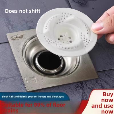 Vortex Floor Drain, Bathroom Hair Collector, Kitchen and Bathroom Sewer Rotating Anti-insect and Anti-clogging Filter Screen