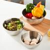 Stainless Steel Salad Bowl, Large Capacity Mixing Bowl, Dishwasher Safe Rust Proof Durable Kitchen Bowl, for Baking Cooking And Prepping