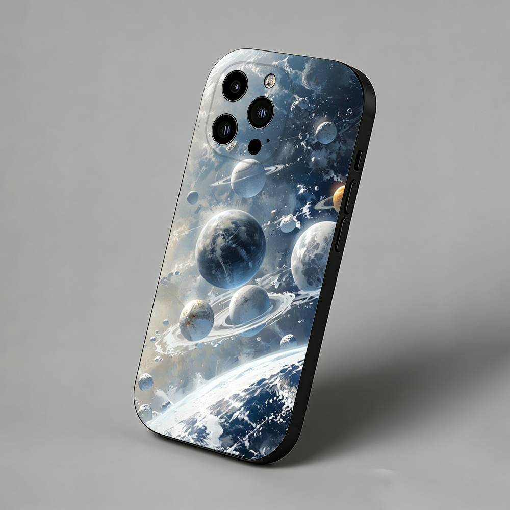 Space Galaxy Series iPhone Case For 17 Air 16 Pro Max 16e 15 Plus 14 13 12 11 Back Protector Cover