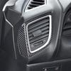 Carbon Fiber Front Left & Right Air Vent Outlet Cover Trim For Mazda 3 2014-2018