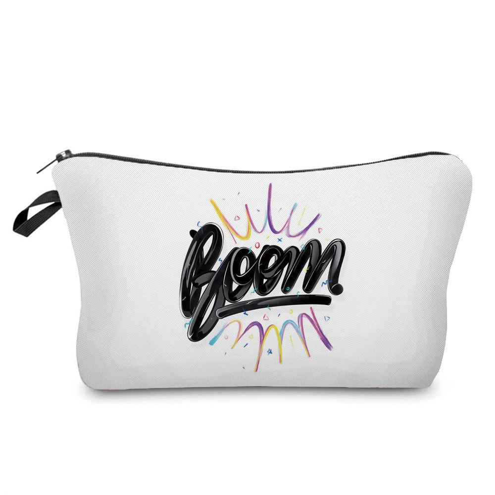 Women Flower Print Cosmetic Bag Toiletries Organize Travel Storage Case 6778