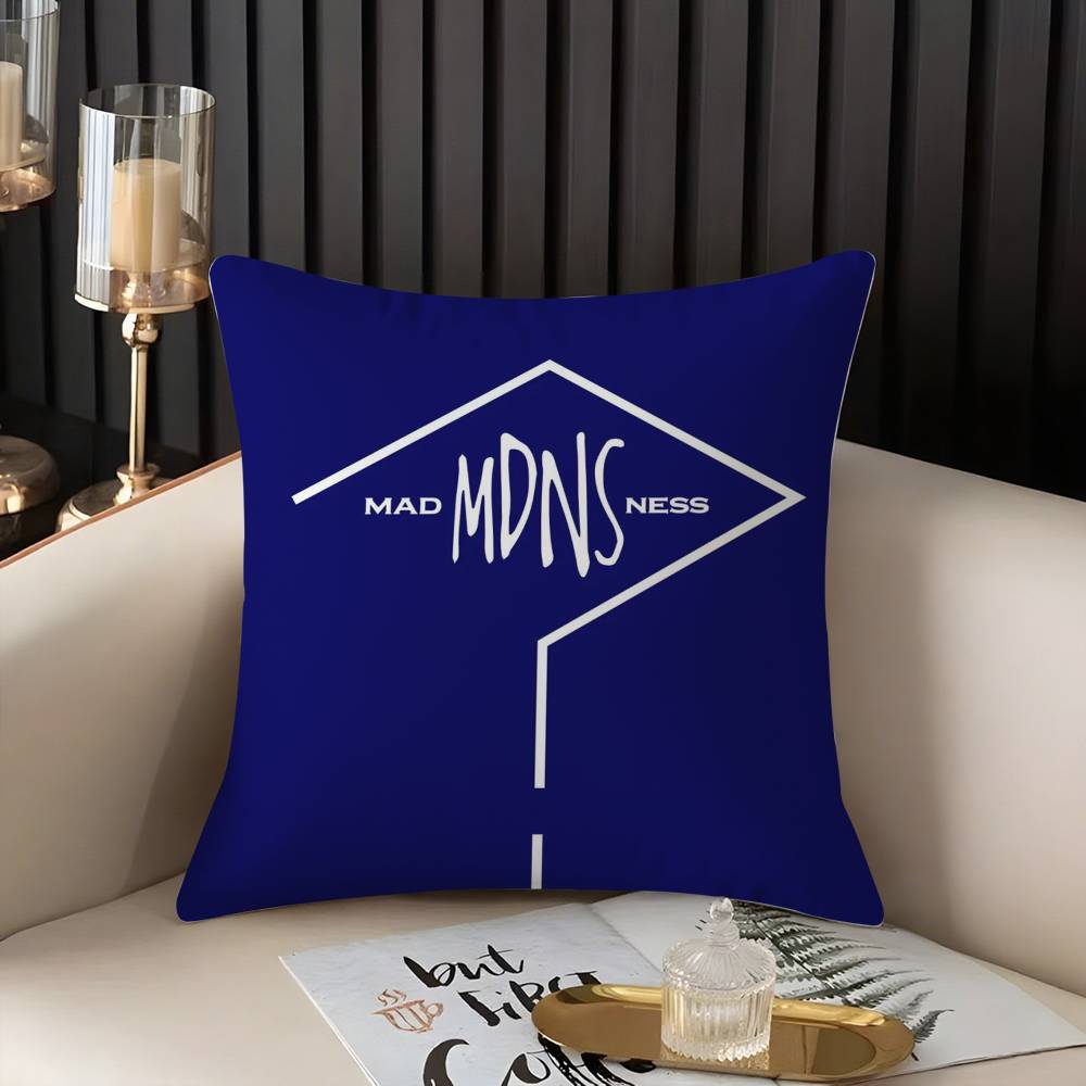 

Pillow Case Brand Design M-Madness Home Dorm Chair Back Short Plush Double-sided Printing Office Nap Time Cushion Cover 30cmx30cm
