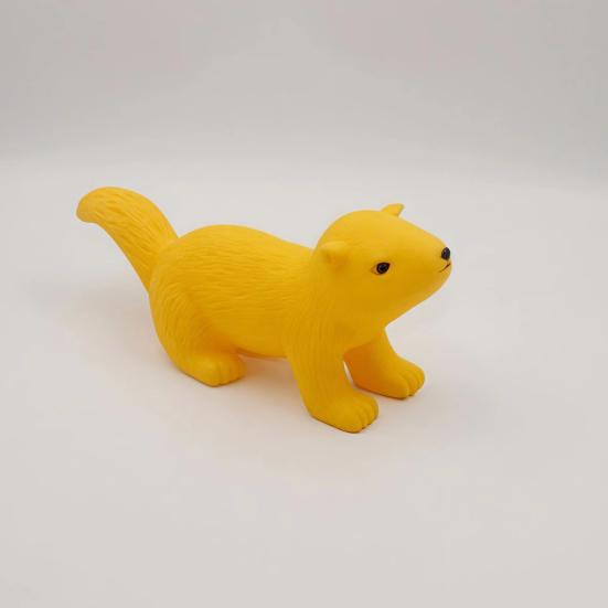 Realistic Squirrel Squeeze Toy with Sound Soft TPR Fidget for Kids Adults Cute Animal-Shaped Decompression Gadget for Children