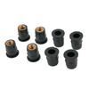 Damper Panel Nuts Fixing 6mm Replaces Replacement 10PCS / KIT Rubber + Brass