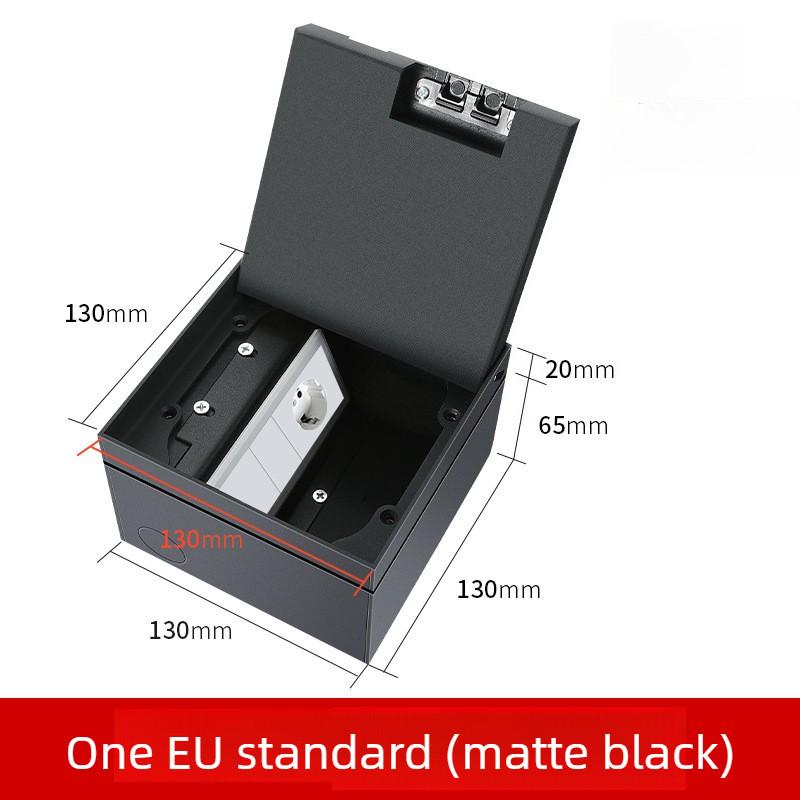 Stainless Steel Embedded Ground Socket Invisible Flat Style Floor Socket Universal Hidden Ground Socket Box