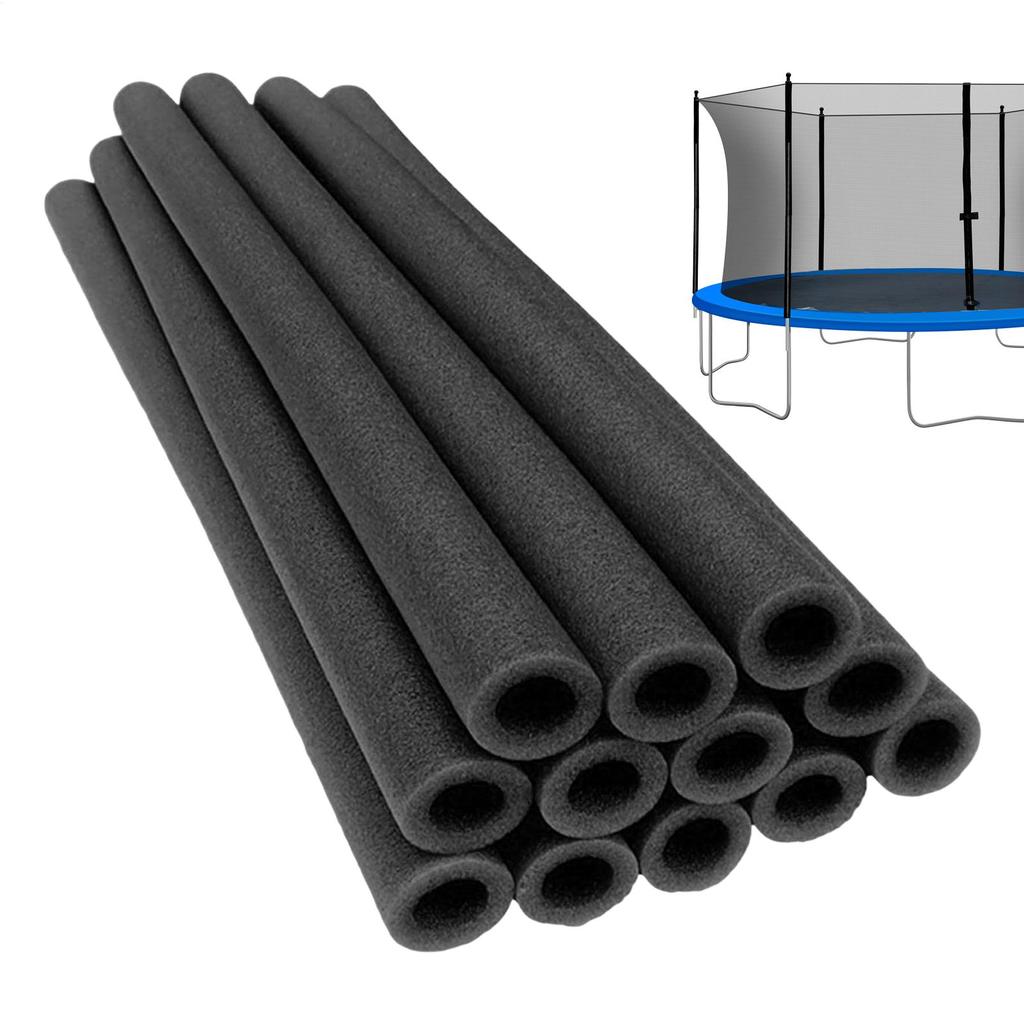 12 Pcs 40cm Round Tube Trampoline Foam Cover Trampoline Poles Replacement Waterproof Tube Padding Replacement Part