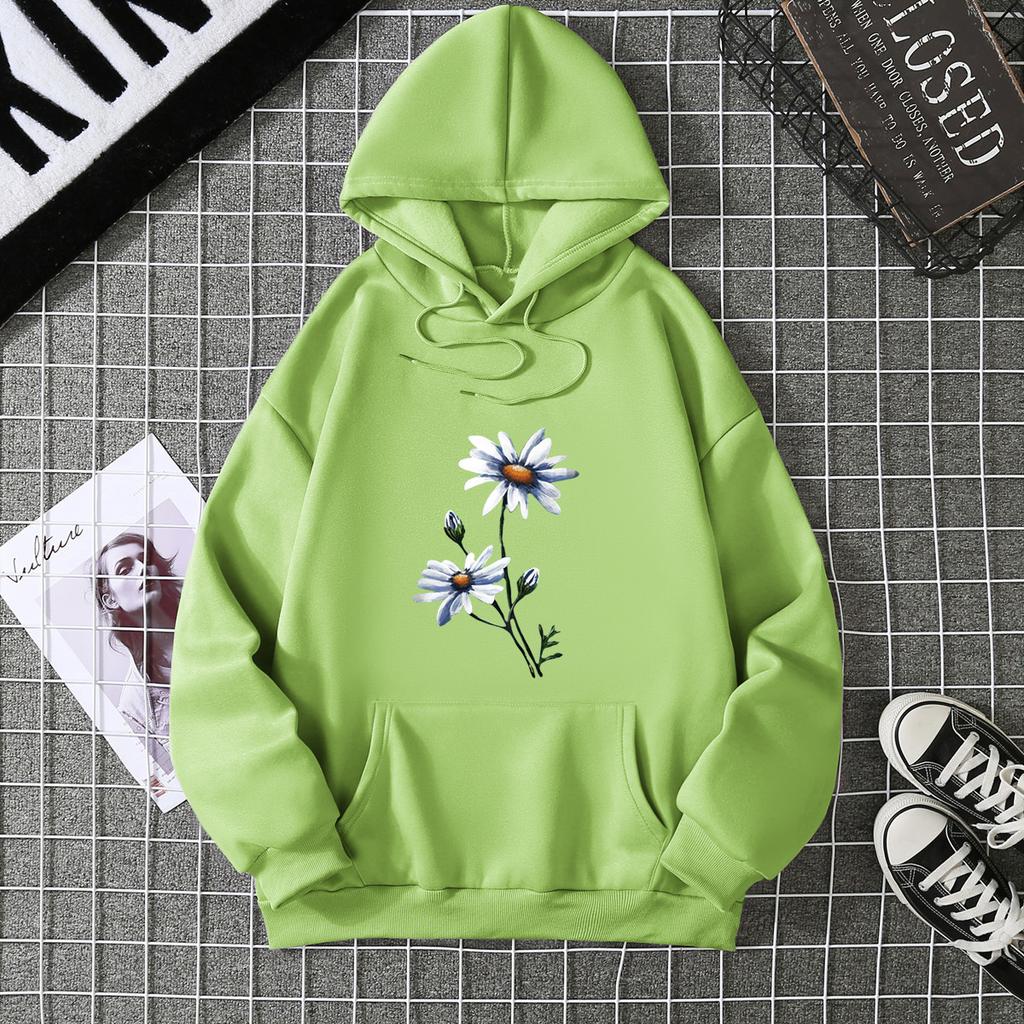 2025 Autumn and Winter New Fashion Women's Sweater Loose and Thin Hooded Top Women's Autumn and Winter Printing