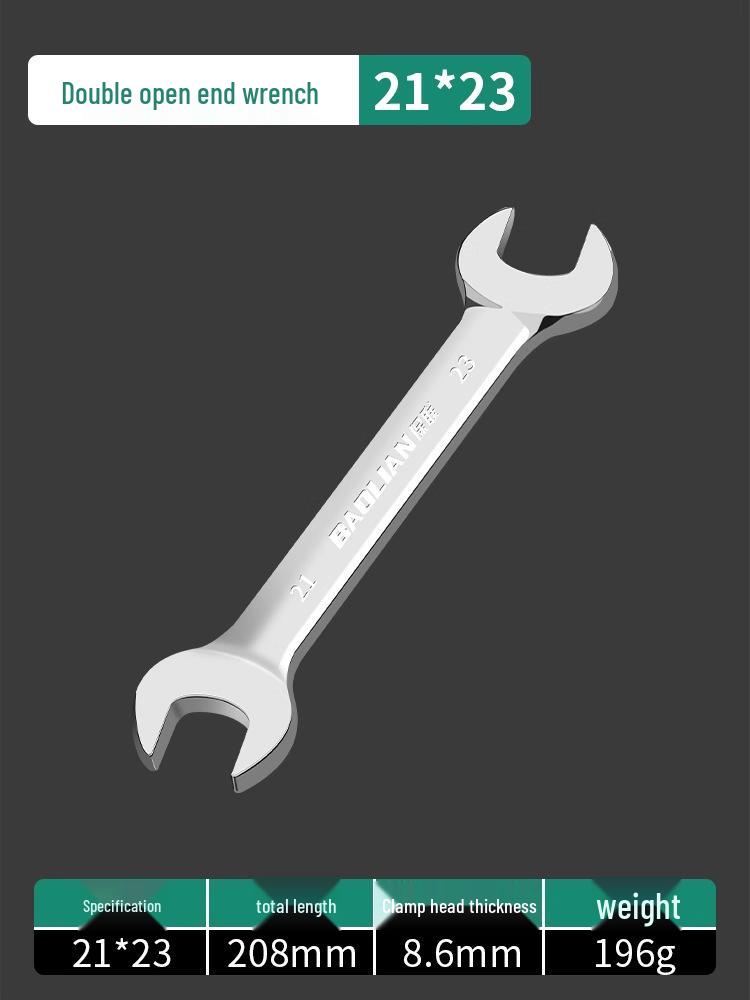 Doppelkopf-Maulschlüssel-Set - Polierte Oberfläche, Kleines Werkzeugset für Zuhause, 8-10mm Steckschlüssel-Helfer