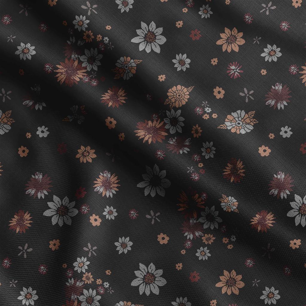 Soimoi Floral Print,  Cotton Cambric, Quilting Fabric Sold by The Yard 42 Inch Wide, Medium Weight Cotton Fabric, Sewing  Supplies,Blue &