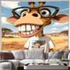 Lustiges Löwen-Safari-Tier Pop-Art Wandteppich Wandbehang Wohnzimmer Dekor Haus Illustration Poster Leinwand Kunstdrucke Modernes Design