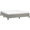 VidaXL Cadre de lit Gris clair 160x200 cm Velours347330