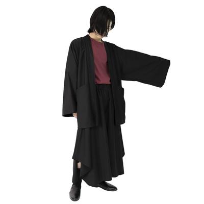 Yukata Motif Japanese Style Cardigan Jinbei Japanese Clothes Hakama Haori Large Size Loose Mode Fashion Unique Summer Cardigan Hakama Plain Simple