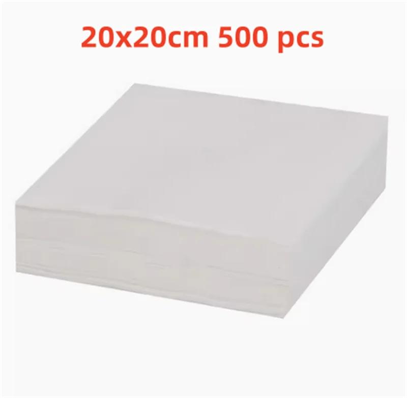 500 buc suqare rotund alb chifle de bambus pentru aburi Căptușeală din hârtie Covoraș antiaderent pentru cuptor Hârtie pentru grătar pentru grătar Hârtie de copt pentru hamburger