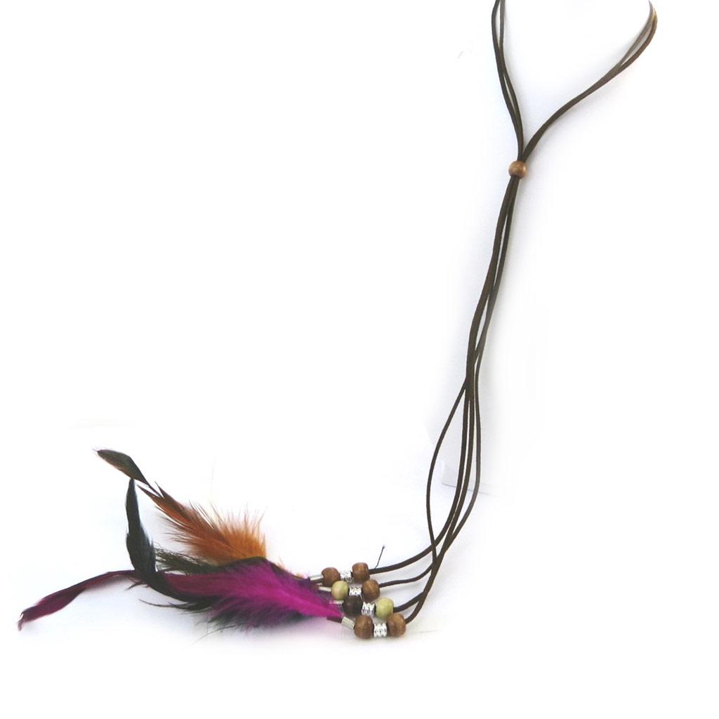 Les Trésors De Lily [N4073] - Collier ethnique 'Cheyennes' orange rose