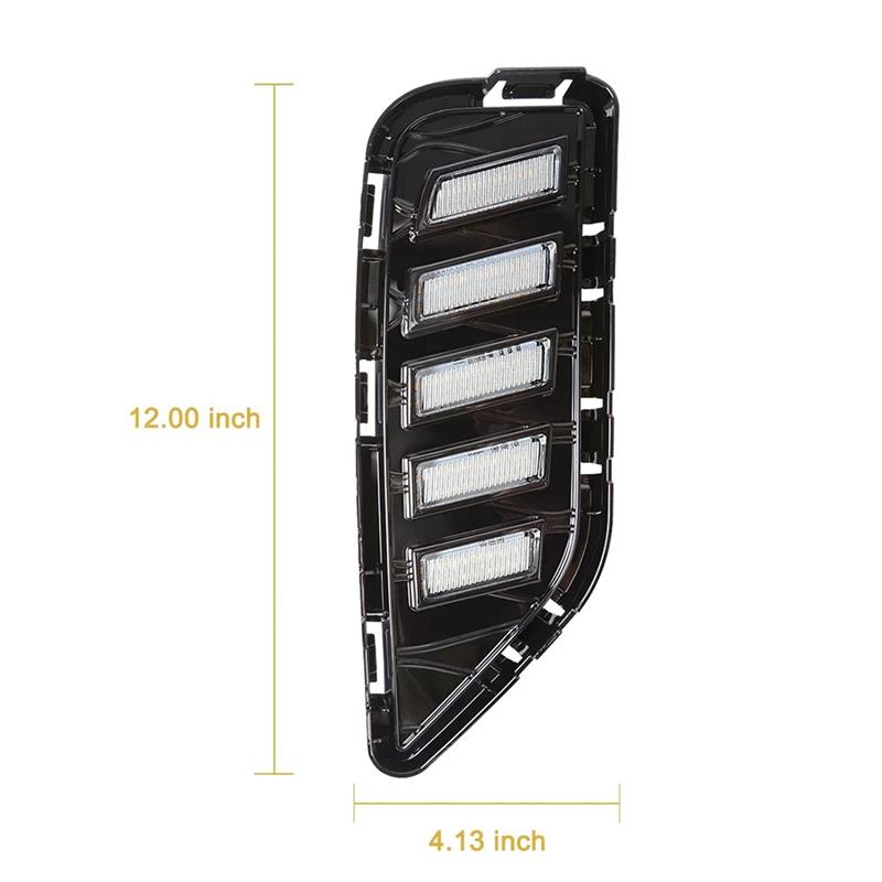 Car Front Bumper LED DRL Daytime Running Lights Turn Signal Lamps For Nissan Infiniti QX60 -2025-A87Q