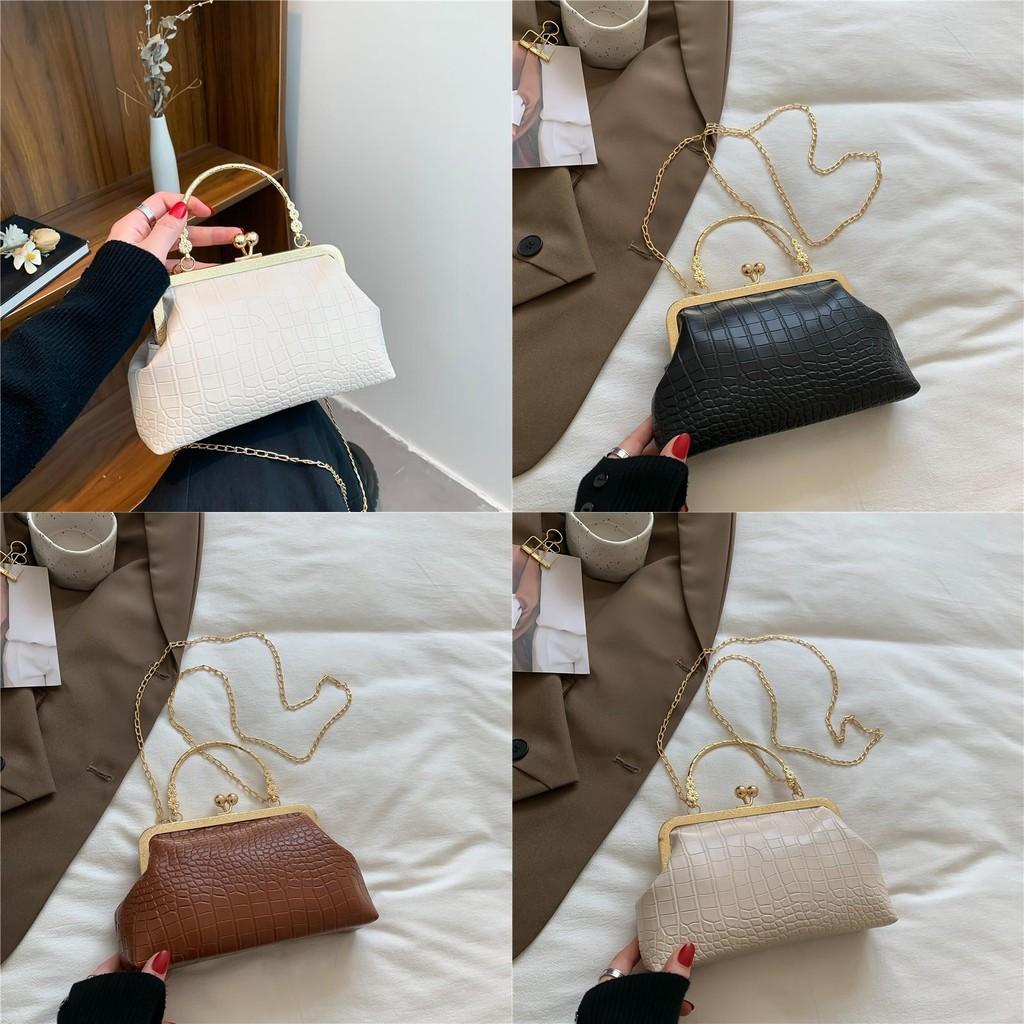 Vintage Retro Pu Small Square Crossbody Bag With Magnetic Closure For Daily Use