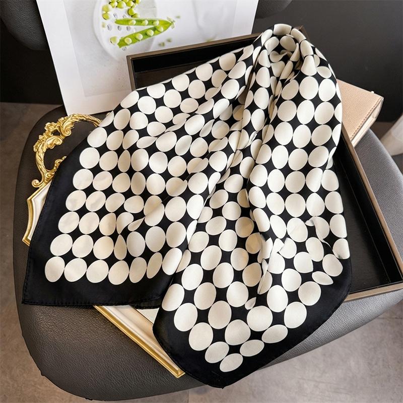 Women's Scarf Print Hijab Female Turban Fashion Luxury Headscarf Neckerchief Headband Shawl Bandana Windproof Handkerchief Wraps
