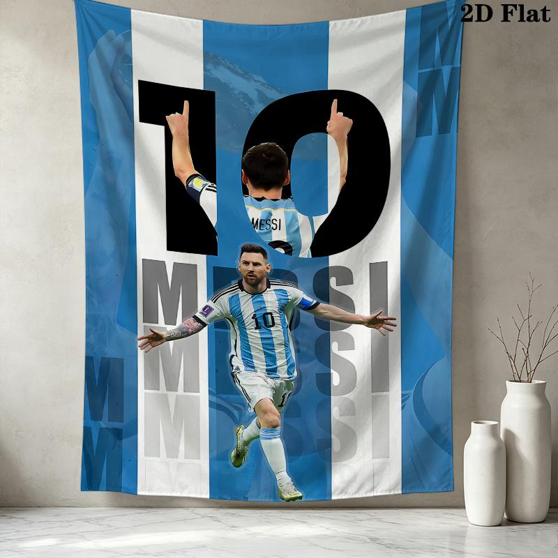 Messi Wall Tapestry Aesthetic Wall Hanging Printed Fabric Blanket Decorative Tapestries For Bedroom Living Room Home Decor