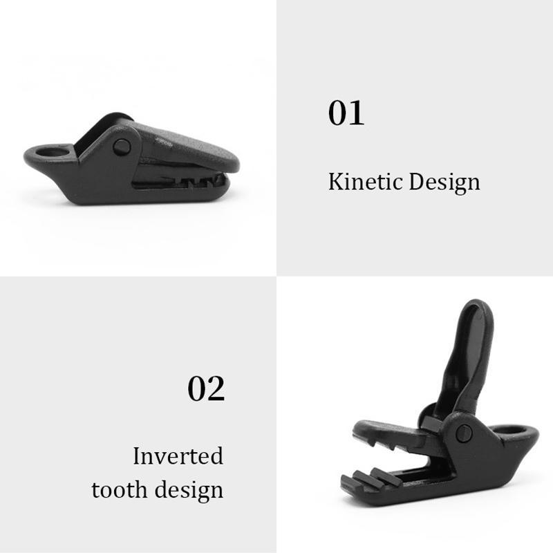 10Pcs Outdoor Tarpaulin Clips Camping Tents Awning Wind Rope Clamp Equipment Plastic Clip Buckle Fixed Jaw Grip Hook Accessories